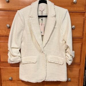 Cinq à Sept Cream Textured Kylie Blazer Brand New